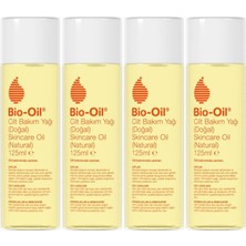 Bio-Oil %100 Natural Çatlak & Leke Karşıtı Nemlendirici Doğal Cilt Bakım Yağı 125ML (4 Lü Set)