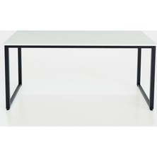 Ceramical MS1 Metal Ayaklı Çalışma Masası - 160cm - Beyaz