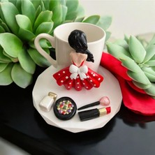 Kırmızı Özel Tasarım Kahve Fincanı, Şık ve Benzersiz Içim Deneyimi Için Ideal