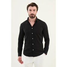 Mcr Gofreli Slim Fit Pamuk Erkek Gömlek 27081