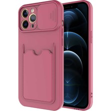 iPhone 12 Pro Uyumlu ​kflg Kartix Kapak-Koyu Mor