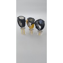 UltraNova 3'lü Saat Standı Seti, Oval Lazer Model, Sarı ve Lila Renkli, Şık ve Kullanışlı Tasarım