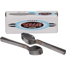 12'li Metalik Çay Kaşığı Seti, Şık ve Dayanıklı Tasarım