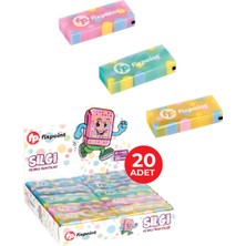 Silgi Şeffaf Renkli Noktalar P-1123 20Lİ