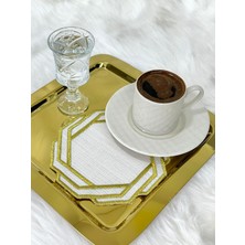 Sunum Peçetesi, Kokteyl Peçetesi, Kahve Yanı Sunumluk, Nakışlı Sunum Peçetesi 6’lı
