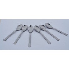 Paslanmaz Çelik Çay Kaşığı Takımı, 6'lı Set, Şık ve Dayanıklı Tasarım