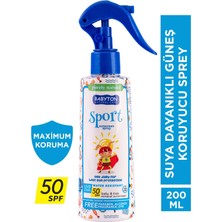 Babyton Suya Dayanıklı Güneş Sprey 50 SPF 200 ml
