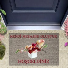 Dijital Baskı Kişiye Özel Iç Kapı Dekorasyon Paspas PS11294