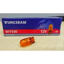 TGSR-501NA-93103624 - Ampül 12V 5W Büyük Dipsiz Sarı