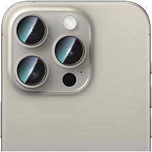 Case World iPhone 16 Pro Max Uyumlu Alloy Two-Color Serisi Lens Koruyucu Gri
