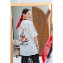 Sapori Autentici Grafikli Oversize T-Shirt