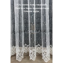Lisabella Home Zigzag Desen Brode Tül (1x3 Sık Pile Dikişli) Ütü Istemez