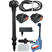Kraft Hart 21V 4AH Çift Akülü Katlanabilir Basınçlı Yıkama Makinesi 50 Bar Basınç Oto Araba Bahçe