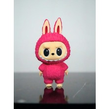 Labubu Figür Sevimli Pembe Oyuncak Anahtarlık 13CM