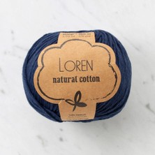 Loren Natural Cotton Lacivert El Örgü İpi - R005 - 33900