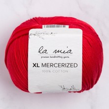 La Mia XL Mercerized Kırmızı El Örgü İpi - 19 - 33762
