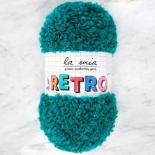 La Mia Retro Petrol Yeşil El Örgü İpi - LM0820