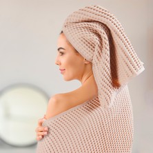 Püskül Lüks Waffle Banyo Havlusu 1 Adet, Büyük Boy 80X160 Cm, 100% Pamuk, Yüksek Kaliteli Banyo Havluları