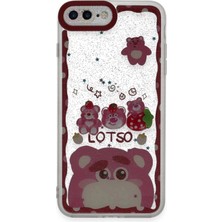 Emos Avm iPhone 7 Plus Kılıf Sweet Desenli Silikon Kapak - Pembe