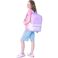 Kaukko Cube Üç Bölmeli Kız Çocuk Mor Okul Çantası - K1821