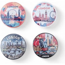 Londra Magnet Set 2 - 4'lü Buzdolabı Magnet London
