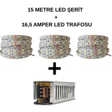 15 Metre Şerit LED +16,5 Amper LED Trafosu
