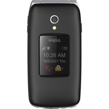 Welio Wkey T300 Siyah Tuşlu Kapaklı Cep Telefonu Kameralı Asker Telefonu Yaşlı Telefonu (Kvk Garantili)