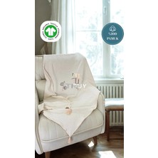 %100 Pamuk Tv Battaniyesi Ivory 120X200 - Ivory
