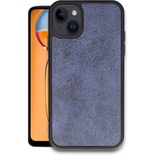 Emos Avm iPhone 15 Kılıf Aras Deri Kapak - Lacivert