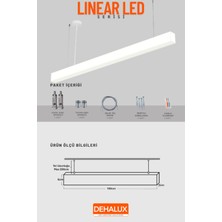 100CM 32W Beyaz Kasa Linear LED |soğuk Beyaz 6500K|OFIS, Mağaza, Ev, Otel, Plaza, Hastane Aydınlatma