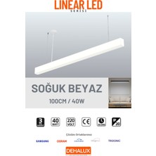 100CM 32W Beyaz Kasa Linear LED |soğuk Beyaz 6500K|OFIS, Mağaza, Ev, Otel, Plaza, Hastane Aydınlatma