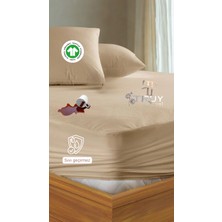 Mikro Sıvı Geçirmez Tek Kişilik Yatak Alezi Açık Kahverengi 90X190