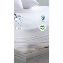 Mikro Sıvı Geçirmez Tek Kişilik Yatak Alezi Beyaz 90X200
