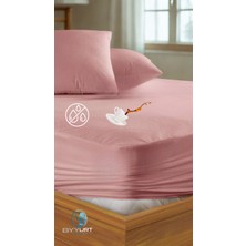 Mikro Sıvı Geçirmez Battal Boy Yatak Alezi Pudra 220X200