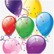 Teknotrust Balonlu Peçete 33X33 Cm, 20'li, Beyaz, Şık ve Pratik Kullanım Için Ideal