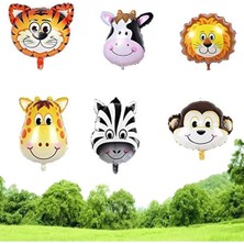 Teknotrust Renkli Hayvan Desenli Balon Seti, 6 Adet, Kutu Içinde, Eğlence ve Kutlamalara Uygun