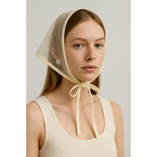 Betty Bands Siyah Transparan Retro Bandana