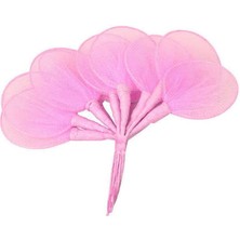 Teknotrust 100 Adet Pembe Tül Raket ve Badem Şekeri Raketi, 3,5X10 cm