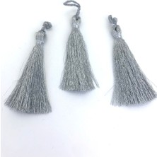 Parlak Simli Püskül 7 Cm, 5 Adet, Takı ve Dekorasyon Malzemeleri