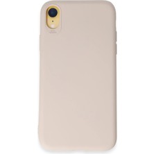 Hbp Avm iPhone Xr Kılıf First Silikon - Krem - HBPAV7766-7066