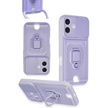 Hbp Avm Xiaomi Mi 11 Lite Kılıf Zuma Kartvizitli Yüzüklü Silikon - Lila - HBPAV4418-3736