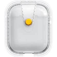 Airpods Uyumlu Tknc Airbag 33 Darbelere Karşı Dayanıklı Magnetik Kılıf-Şeffaf