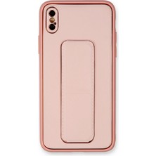 Hbp Avm iPhone Xs Max Kılıf Coco Deri Standlı Kapak - Pembe - HBPAV6710-4751