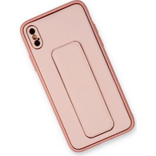 Hbp Avm iPhone Xs Max Kılıf Coco Deri Standlı Kapak - Pembe - HBPAV6710-4751