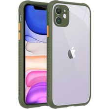 iPhone 11 Uyumlu ​​tknc Kaff Kapak-Açık Yeşil