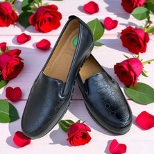 The Hope Shoes Kadın Topuk Dikenine Özel Ortopedik Düz Deri Taban Anne Ayakkabısı