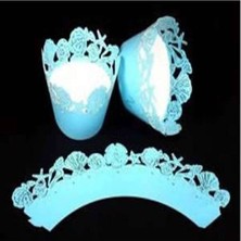 Teknotrust Mavi ve Turuncu Isteğe Göre Muffin Kenar Süsü Seti, 10 Adet, Şık ve Kullanışlı