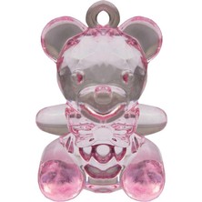 Teknotrust Pembe Akrilik Ayıcıklar, 20 Adet, Renkli ve Şık Dekoratif Seçenekler