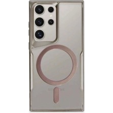 Emos Avm Samsung Galaxy S24 Ultra Kılıf Boyi Magsafe Silikon Kapak - Titan Gri