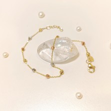 Dorika Toplu Forse Zincirli Bileklik Künye 14 Ayar Altın Hd Videolu